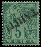* TAHITI 10a : 5c. Vert, Surcharge RENVERSEE, Frais, TB. S - Other & Unclassified