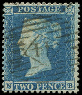 GRANDE BRETAGNE 11 : 2p. Bleu, Obl. 44, TB - Used Stamps