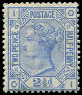 * GRANDE BRETAGNE 57 : 2 1/2d.  Bleu, TB - Used Stamps