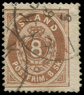 ISLANDE 4 : 8c. Brun, Obl., TB - Used Stamps