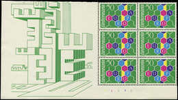 ** LIECHTENSTEIN 355 : Europa 1960, BLOC De 6 Cdf, TB - Unused Stamps