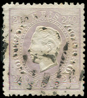 PORTUGAL 48 : 240r. Violet, Obl., TB - Other & Unclassified