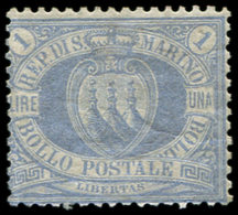 * SAINT MARIN 31 : 1l. Bleu-gris, TB - Unused Stamps