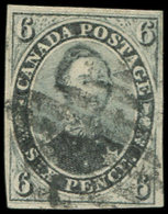 CANADA 2 : 6p. Violet-noir, Papier Vergé, Obl., TB - Autres & Non Classés