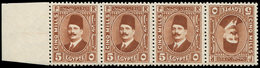 ** EGYPTE 122a : 5m. Brun-jaune, TETE BECHE Dans Une BANDE De 4 Bdf, TB - Sonstige & Ohne Zuordnung