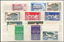 ** Non Dentelés, Petit Lot Entre 1956 Et 1959 Dont Europa 1956, TB, Cote Spink - Collections (with Albums)