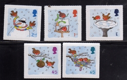 GREAT BRITAIN  GRAN BRETAGNA 2001 CHRISTMAS BIRDS NATALE UCCELLI NOEL WEIHNACHTEN COMPLETE SET MNH - Unused Stamps