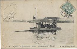 MARINE MILITAIRE GYMNOTE TORPILLEUR SOUS MARIN - Submarinos