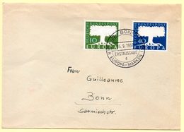 Europa 1957, FdC. Allemagne. Oblitération 16/09/1957 Sur Lettre - 1962