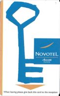 CLEF CLÉ D ' HÔTEL  BANDE MAGNÉTIQUE NOVOTEL ACCOR - Hotel Key Cards