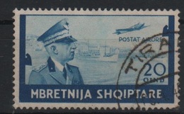 1940 Occupazione Albania Effige Vittorio Emanuele 20 Q.  US - Albanië