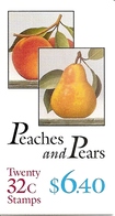 UNITED STATES (USA), 1995, Booklet 178, 20x32c Peaches And Pears - 1981-...