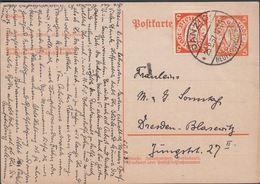1937. Postkarte. 5 Pf. + 5 Pf.  DANZIG NEUFAHRWASSER 25.8.37 () - JF310362 - Postwaardestukken