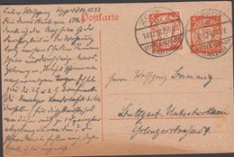 1924. Postkarte. 5 Pf. + 5 Pf.  ZOPPOT FREIE STADT DANZIG 14.10.24 () - JF310365 - Ganzsachen