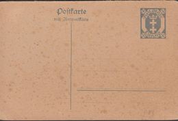 1921. Postkarte Mit Antwortkarte. 30 + 30 Pf. () - JF310378 - Interi Postali