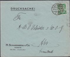 1927. 10 Pf. DANZIG 22.27. To ÅBO, Finland. DRUCKSACHE. (MICHEL 194) - JF310411 - Storia Postale