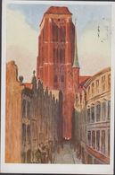 1925.. 10 Pf. DANZIG -5.12.25. Postkarte: Beutlergasse Mit Marienturm, DANZIG..  (MICHEL 194) - JF310416 - Storia Postale