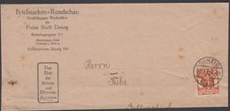 1923.. 10 Pf. DANZIG 26.1.23. Briefmarken-Rundschau. (MICHEL 110) - JF310426 - Cartas & Documentos