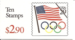 UNITED STATES (USA), 1992, Booklet 186A, Olympics, With Expo-ticket - 1981-...