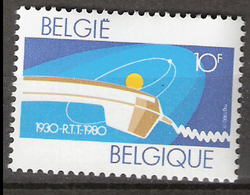 Belgium 1980 50 Years Of State Telegraph And Telephone Administration (RTT), Mi 2020, MNH(**) - Unused Stamps