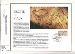 Feuillet Explicatif 1er Jour 7 Juillet 1979  Grotte De Niaux - 1970-1979