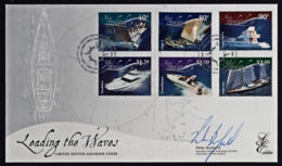 Ce0030 NEW ZEALAND 2002, SG 2531-6 Racing & Leisure Craft, Boats,  Limited Edition Signed FDC - Briefe U. Dokumente