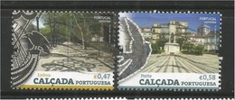Portugal 2016 Calçada Portuguesa Caravela Jardim Da Estrela Andorinha Na Praça Velasquez Porto Lisboa - Used Stamps