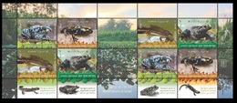 2014 Israel 2423-2426KL Amphibians In Israel - Unused Stamps (with Tabs)