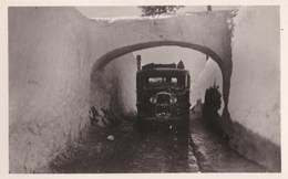 Carte Photo : L'autocar Nice-Beuil-Valberg (06) Sous Un Tunnel De Neige épaisseur 6 Mètres Cachet Hôtel  Canadien - Unclassified