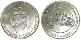 05248 GETTONE TOKEN JETON COMMEMORATIVE CORONATION ANNIVERSARY ELIZABETH II 1953-2003 - Andere & Zonder Classificatie