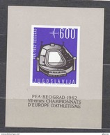 Yugoslavia Republic 1962 Mi#Block 9 Mint Never Hinged - Unused Stamps