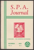 THE SPA JOURNAL, December, 1950, Organ Of The Society Of Philatelic Americans - Inglés (desde 1941)