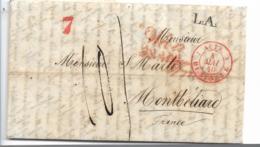 AV096 / Österreich, Wien 1840 FRANCO Via Elsass Montbelieard - ...-1850 Prephilately