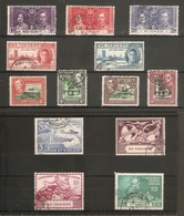 ST VINCENT 1937 - 1951 COMMEMORATIVE SETS FINE USED Cat £13+ - St.Vincent (...-1979)