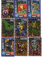 LOT DE   103 CARTES  TRADING CARD GAME  MARVEL AVENGERS  ATTAX 2010  +  LOT DE 28 CARTES EN DOUBLE - Marvel