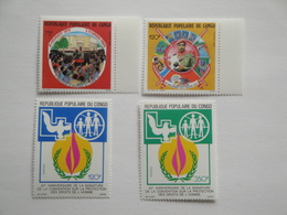1989 Congo 841/4 ** MNH  5 Février + Droits De L'homme Cote 6.25 € Michel 1140/3  Scott 819/22 - Ungebraucht