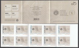 Greece 2018 60 Years Of The National Hellenic Research Foundation Booklet 1 Of 10 Self Adhesive Stamps - Carnets