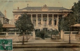 ANGERS   - Le Cercle Militaire . Belle Carte Toilée. - Angers