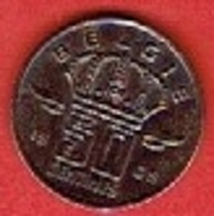 BELGIUM  # 50 Centimes - Baudouin I  FROM 1969 - 50 Cent