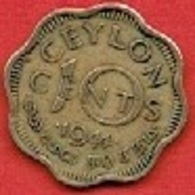 CEYLON # 10 Cents - George VI  FROM 1944 - Sri Lanka