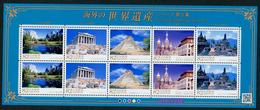 Japan 2015 Overseas Wolrd Heritages Series No.5/stamp Sheetlet MNH - Unused Stamps