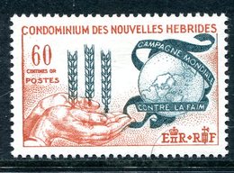 Nouvelles Hebrides 1963 Freedom From Hunger HM (SG F107) - Ongebruikt