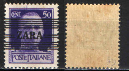 ITALIA - OCCUPAZIONE TEDESCA - ZARA - 1943 - SOVRASTAMPA - 50 CENT. - MNH - German Occ.: Zara