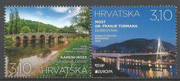 HR 2018-1318-9 EUROPA CEPT, HRVATSKA CROATIA, 1 X 2v, MNH - 2018