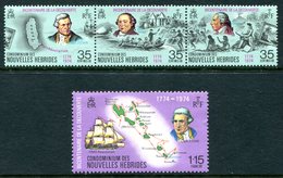 Nouvelles Hebrides 1974 Bicentenary Of Discovery Set HM (SG F207-F210) - Ongebruikt
