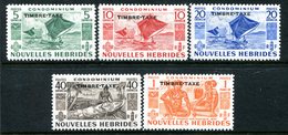 Nouvelles Hebrides 1953 Postage Due Set HM (SG FD92-FD96) - Timbres-taxe