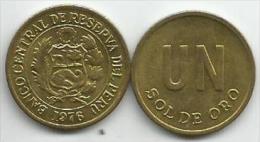 Peru 1 Sol De Oro 1976. High Grade - Pérou
