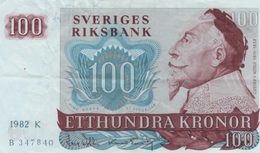 (B0173) SWEDEN, 1982. 100 Kronor. P-54c. VF - Sweden