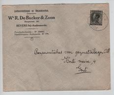 PR6318/ TP 401 Léopold III S/L.Entête De Backer&Zoon Bevere-bij-Audenaerde C.Ambulant Poperinghe-Brussel 2 1935 V.Gent - Ambulanti