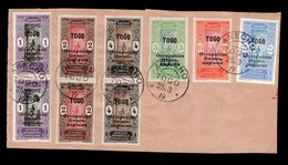 Togo - Fragment Oblitere ANECHO Avec YV 84 (paire) , 85 (paire) , 86 (paire) , 87 , 88 , 91 - Storia Postale